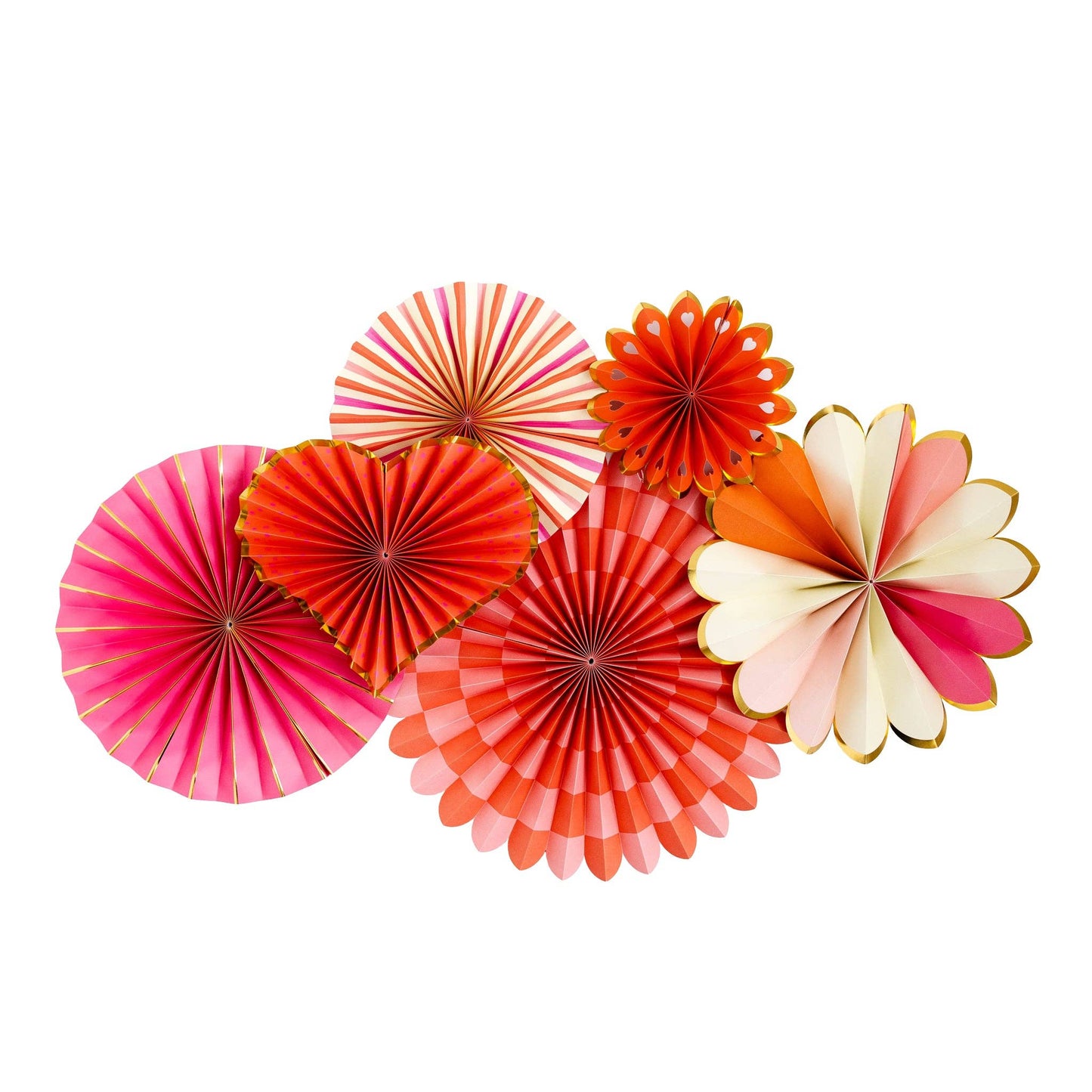 VAL1001 - Heart You Paper Fan Set