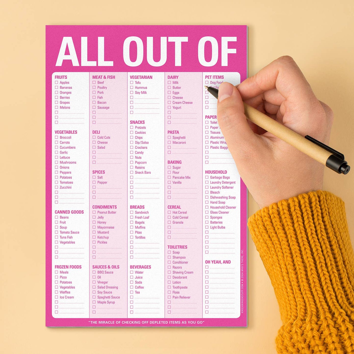 All Out Of Pad® with Magnet (Pink / Original)