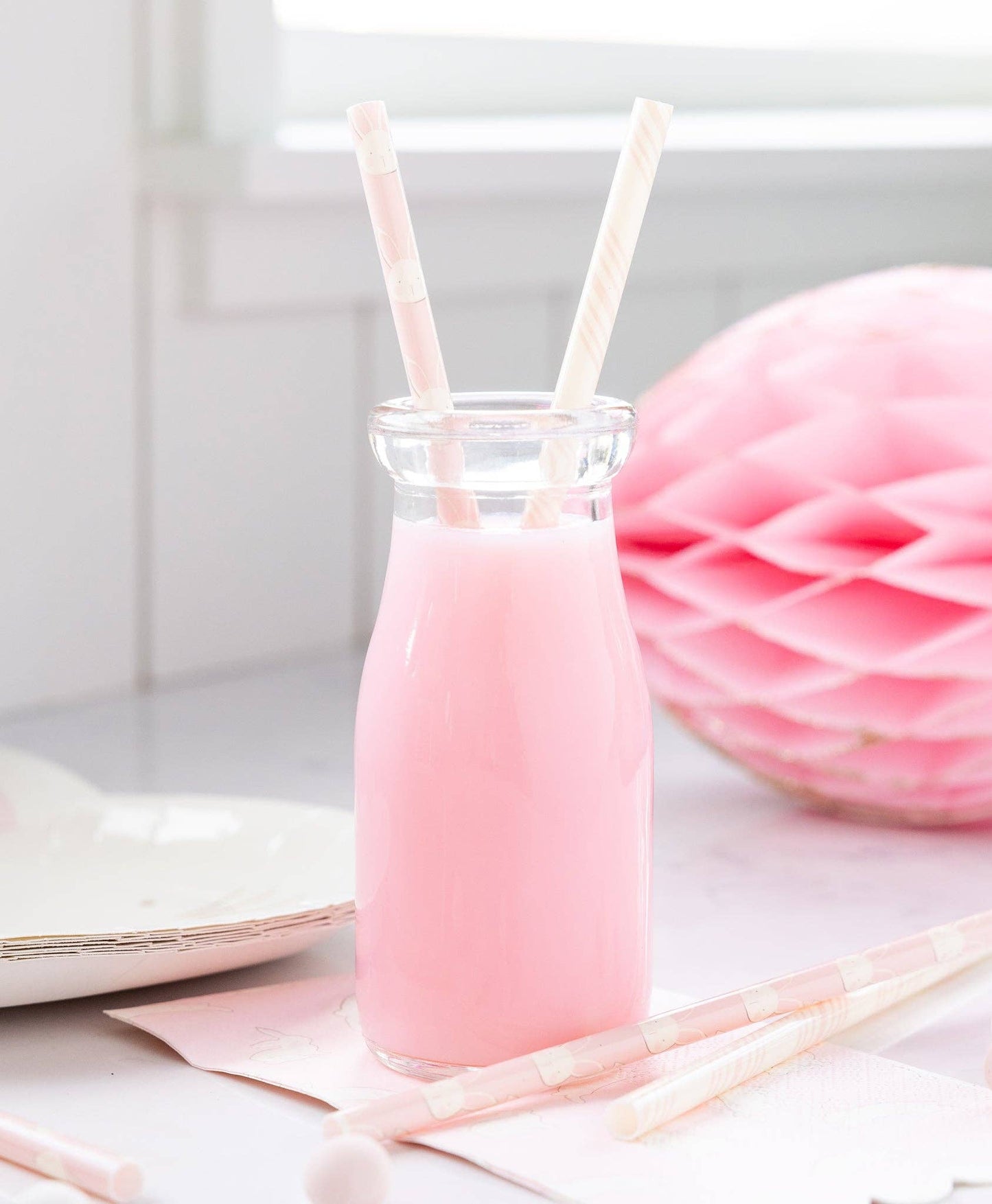 Reusable Bunny Design Drinking Straws