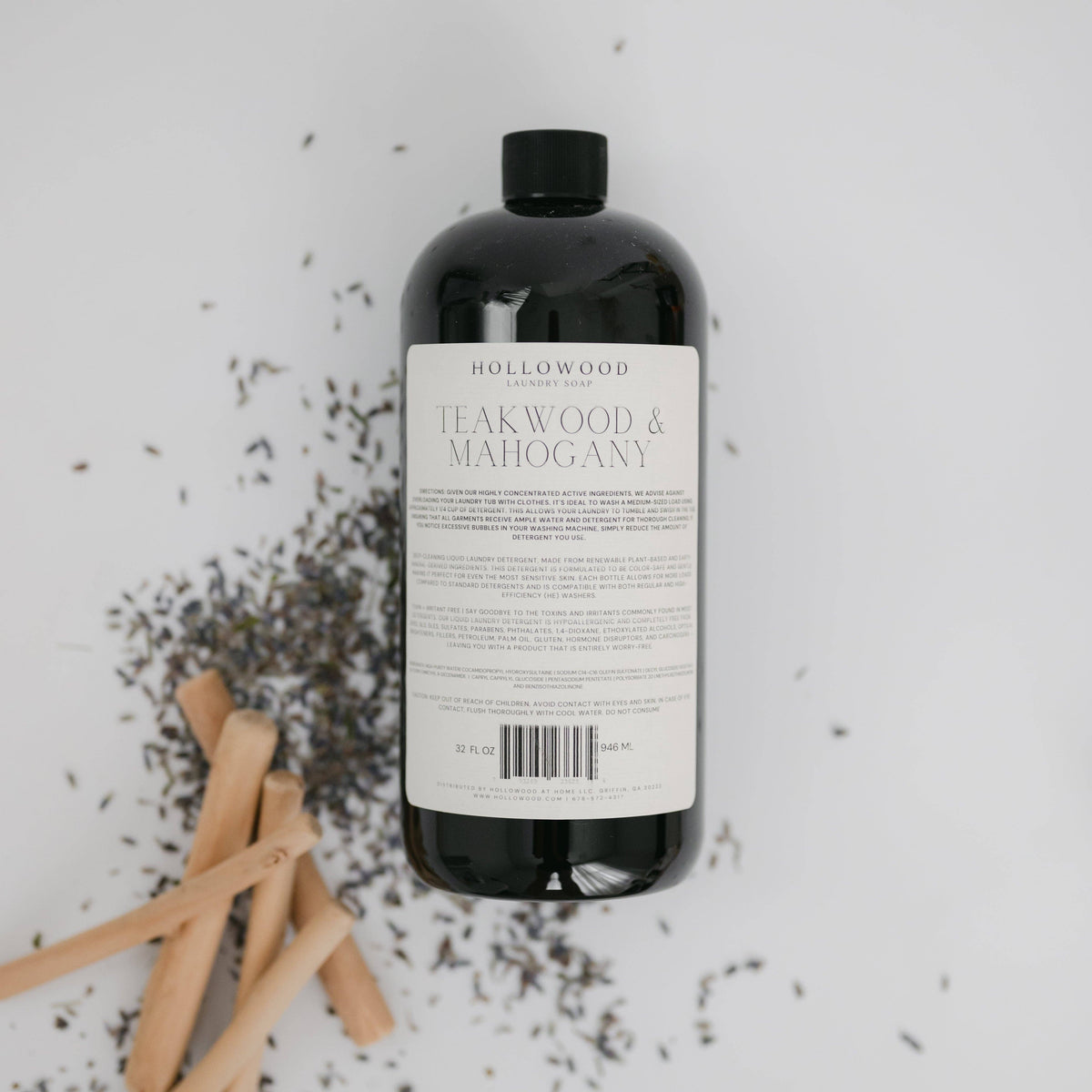 TEAKWOOD & MAHOGANY | LUXURY LIQUID LAUNDRY SOAP: 16 OUNCE