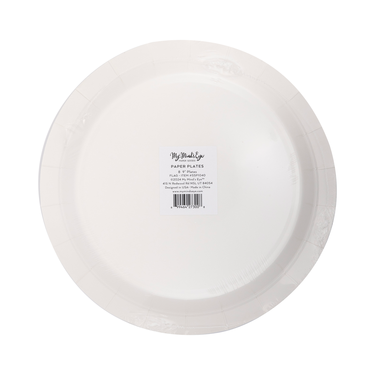 Round Flag Paper Plate
