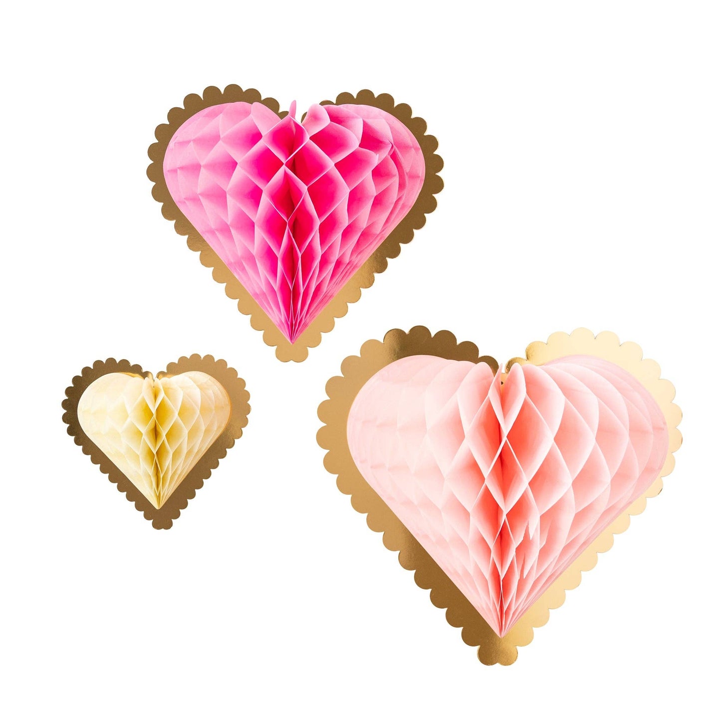 SEC1002 - Secret Admirer Honeycomb Hanging Hearts