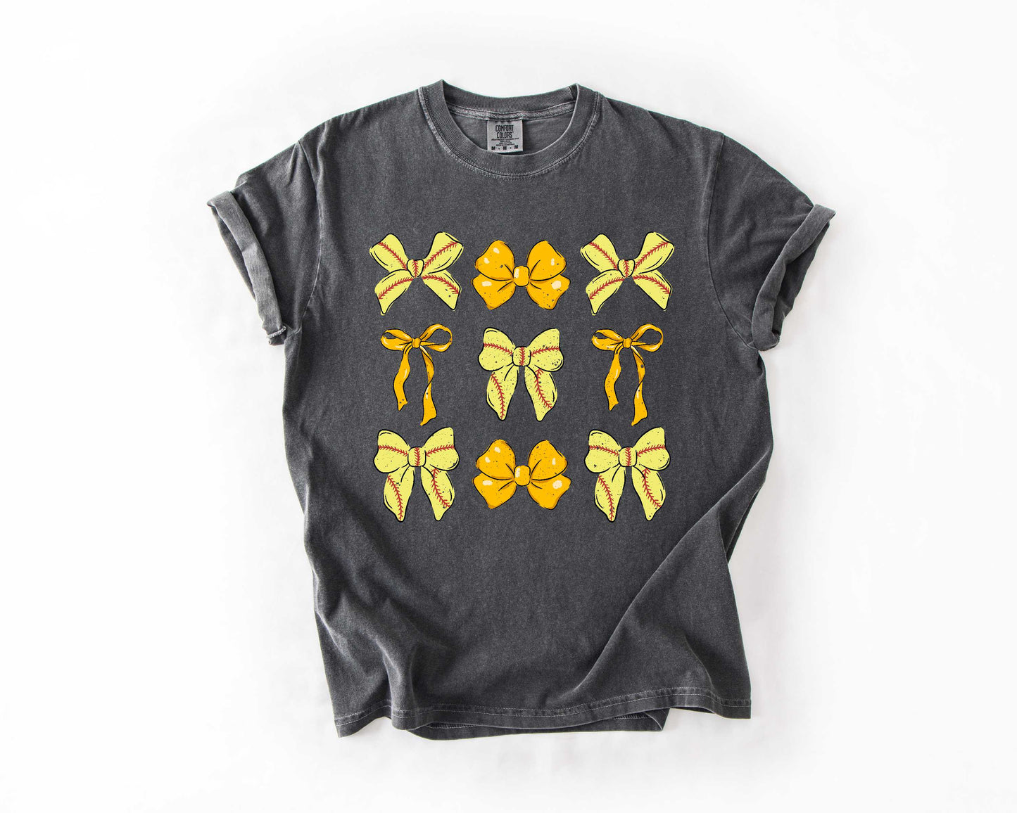 Bases & Bows Softball Athletic Gold