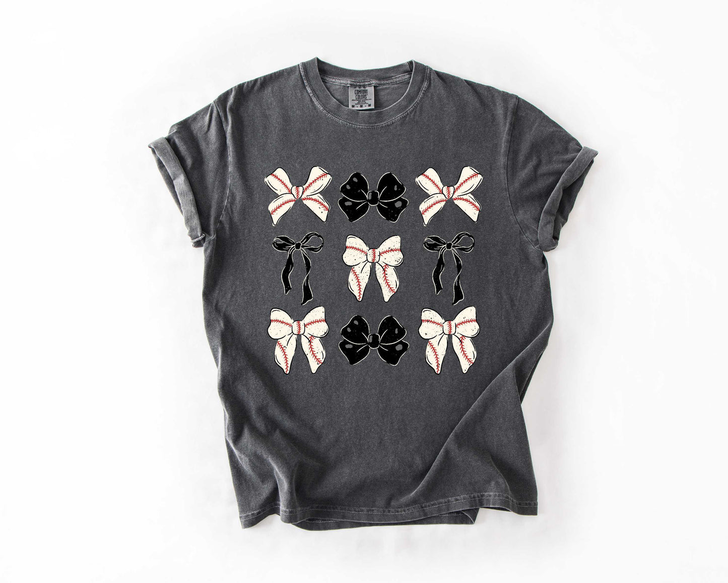 Bases & Bows Baseball Black