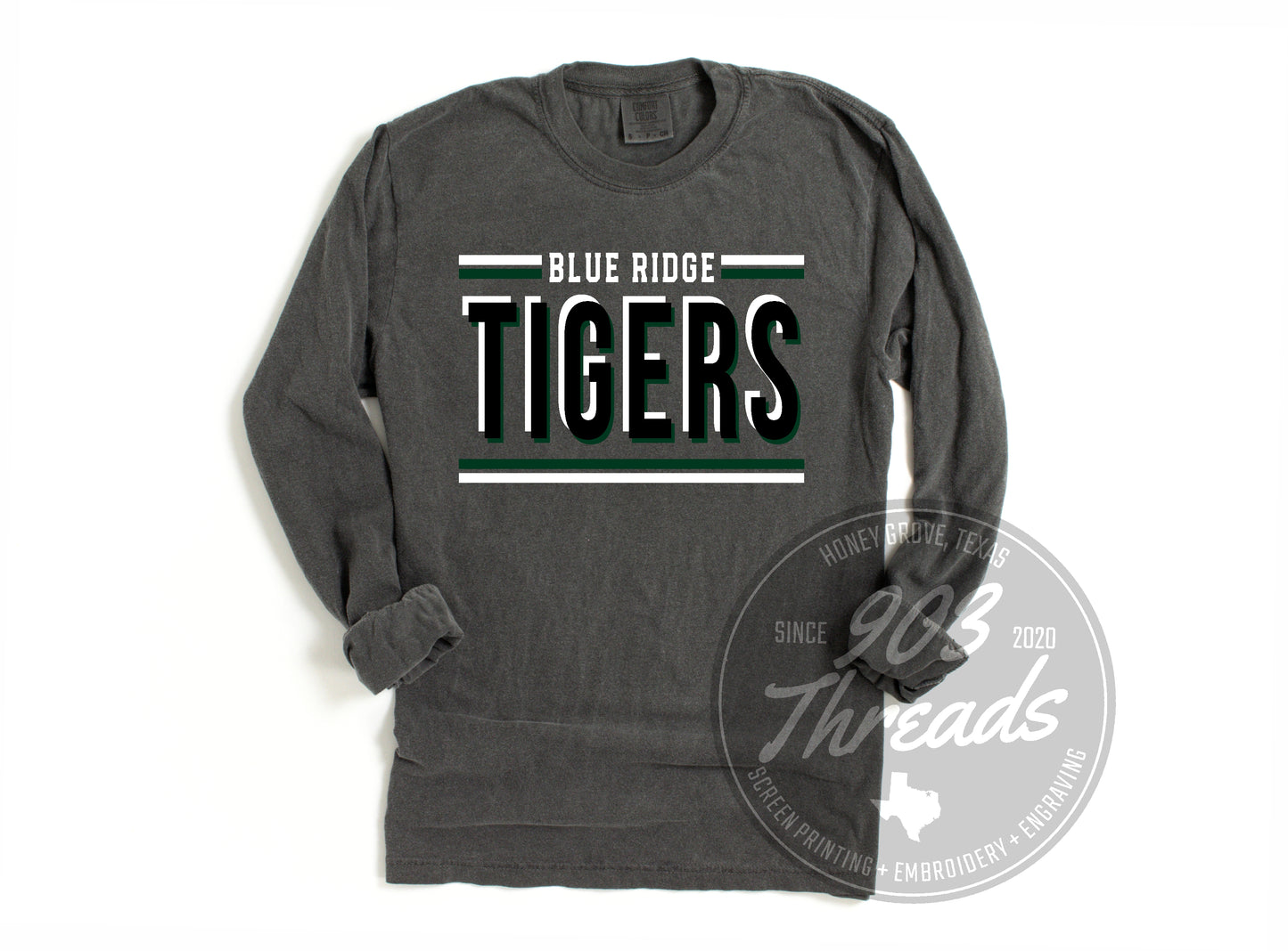 Blue Ridge Tigers Hold That Line Spirit Tee