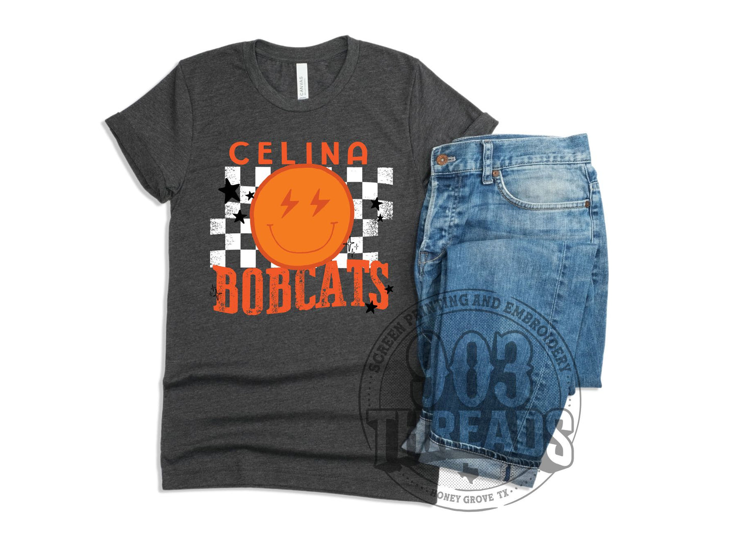 Celina Bobcats Smiley Check