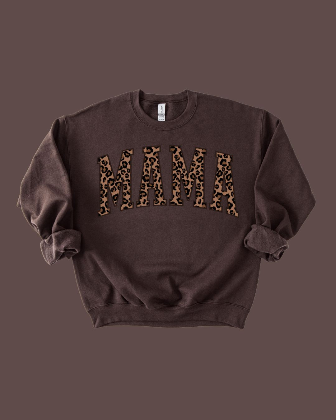 Mama Leopard Varsity Crewneck