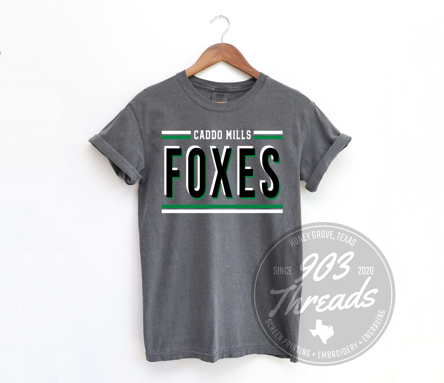 Caddo Mills Foxes Hold That Line Spirit Tee