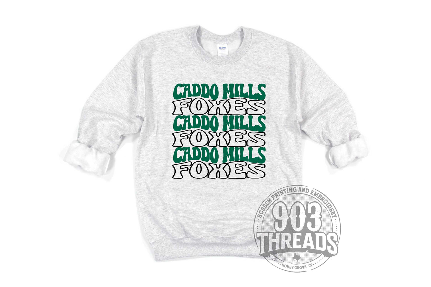 Caddo Mills Foxes Groovy Sweatshirt
