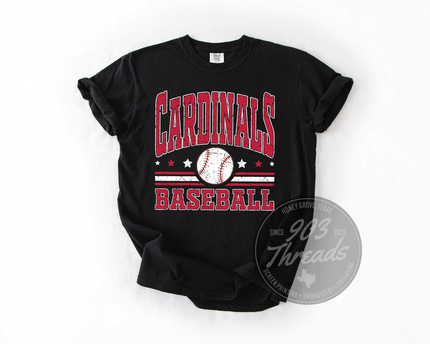 Melissa Cardinals Baseball Sweatshirt/Short Sleeve