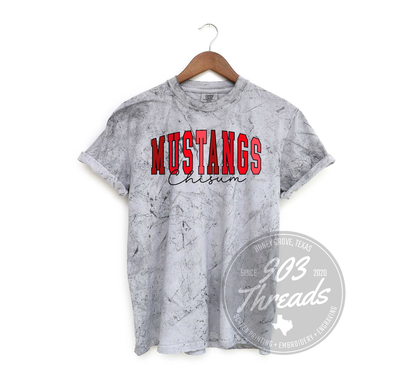 Chisum Mustangs Shades of Spirit Tee