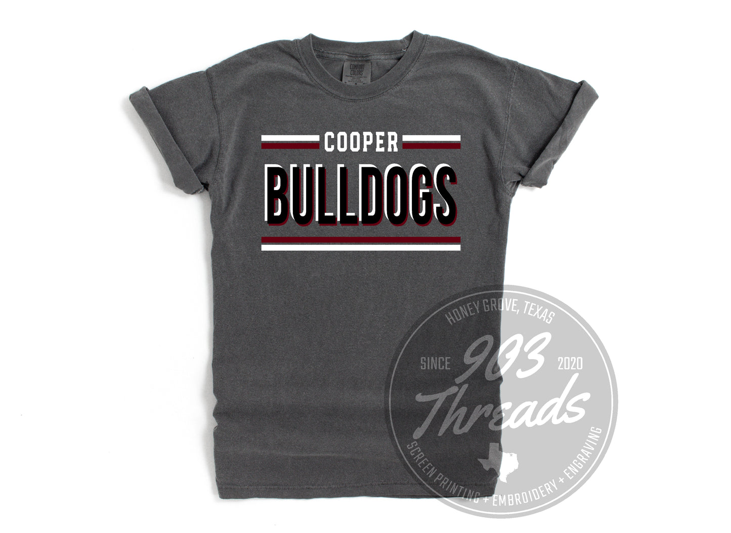 Cooper Bulldogs Hold That Line Spirit Tee