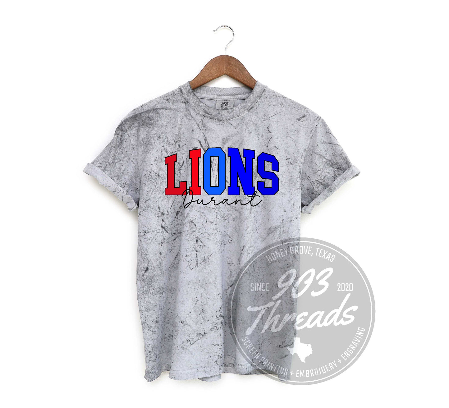 Durant Lions Shades of Spirit Tee