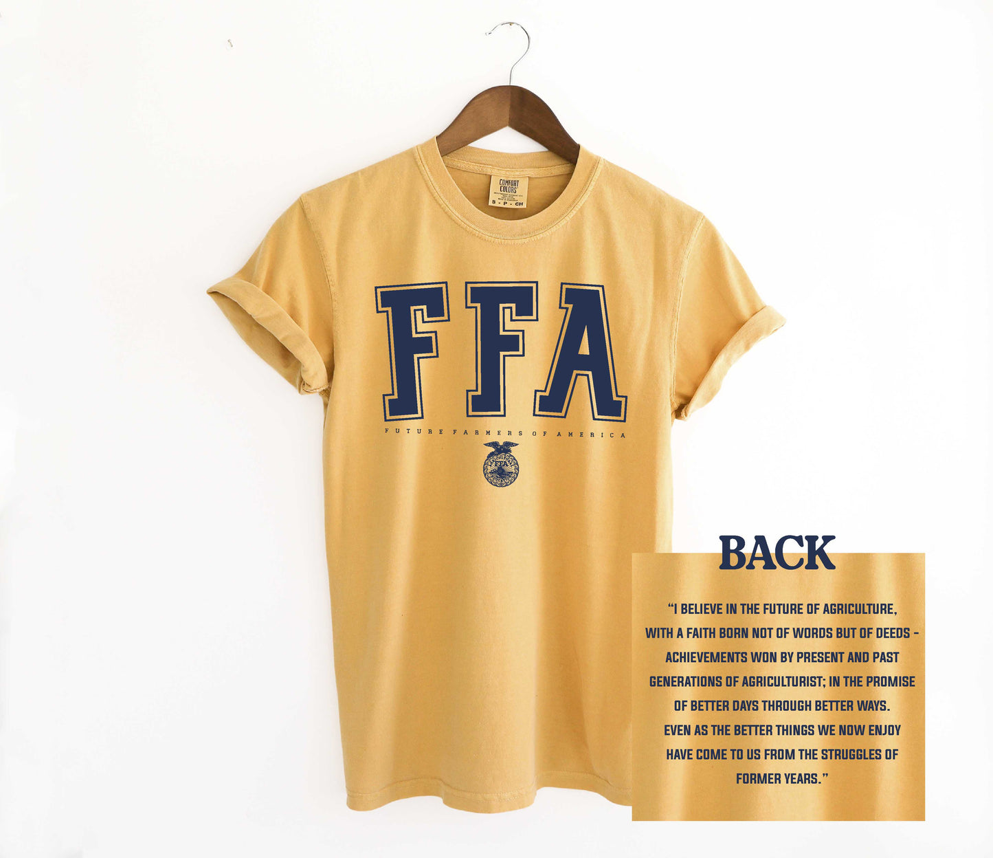 FFA Tshirt -- "I believe in the future of Agriculture" Short & Long Sleeve
