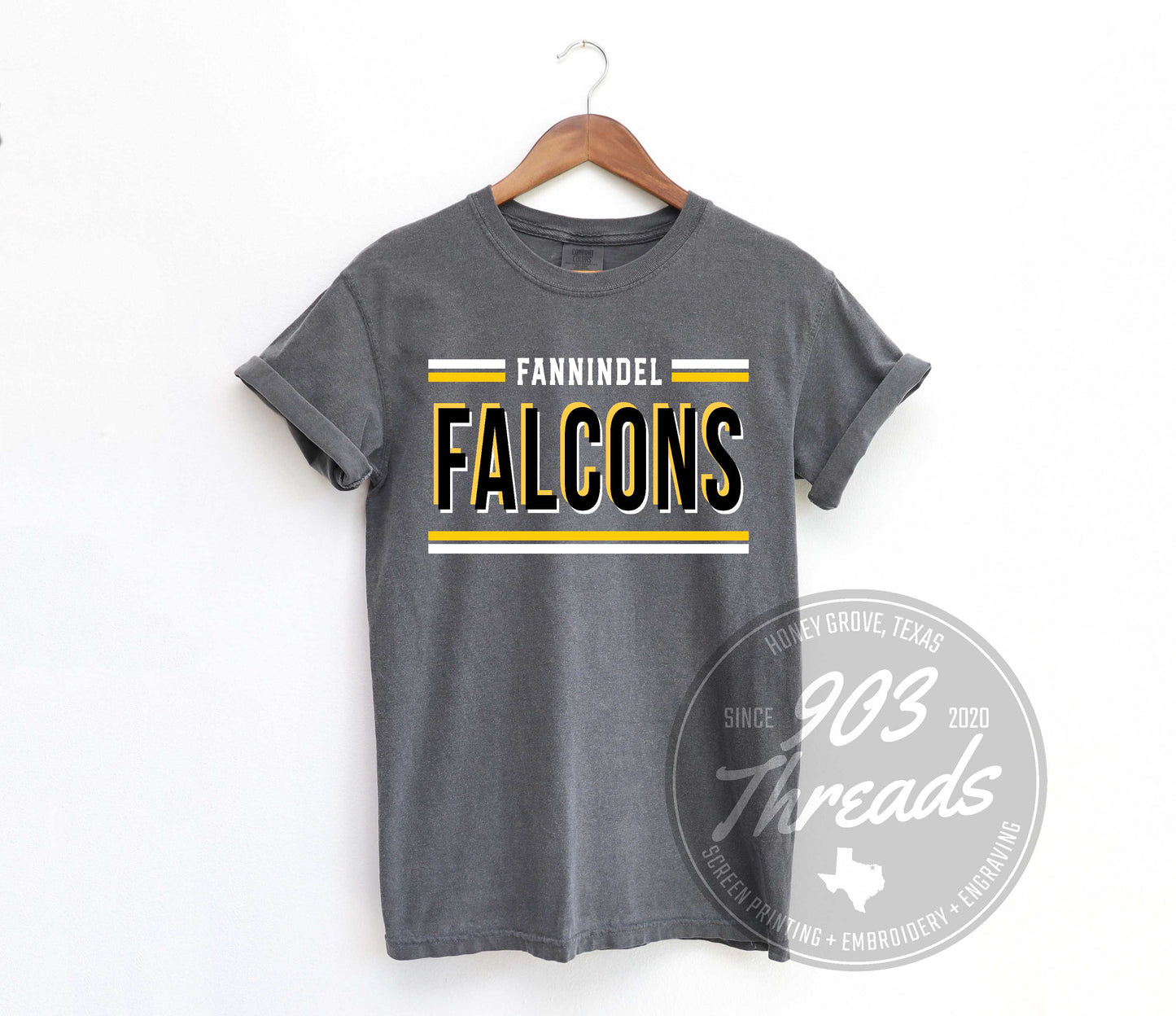 Fannindel Falcons Hold That Line Spirit Tee