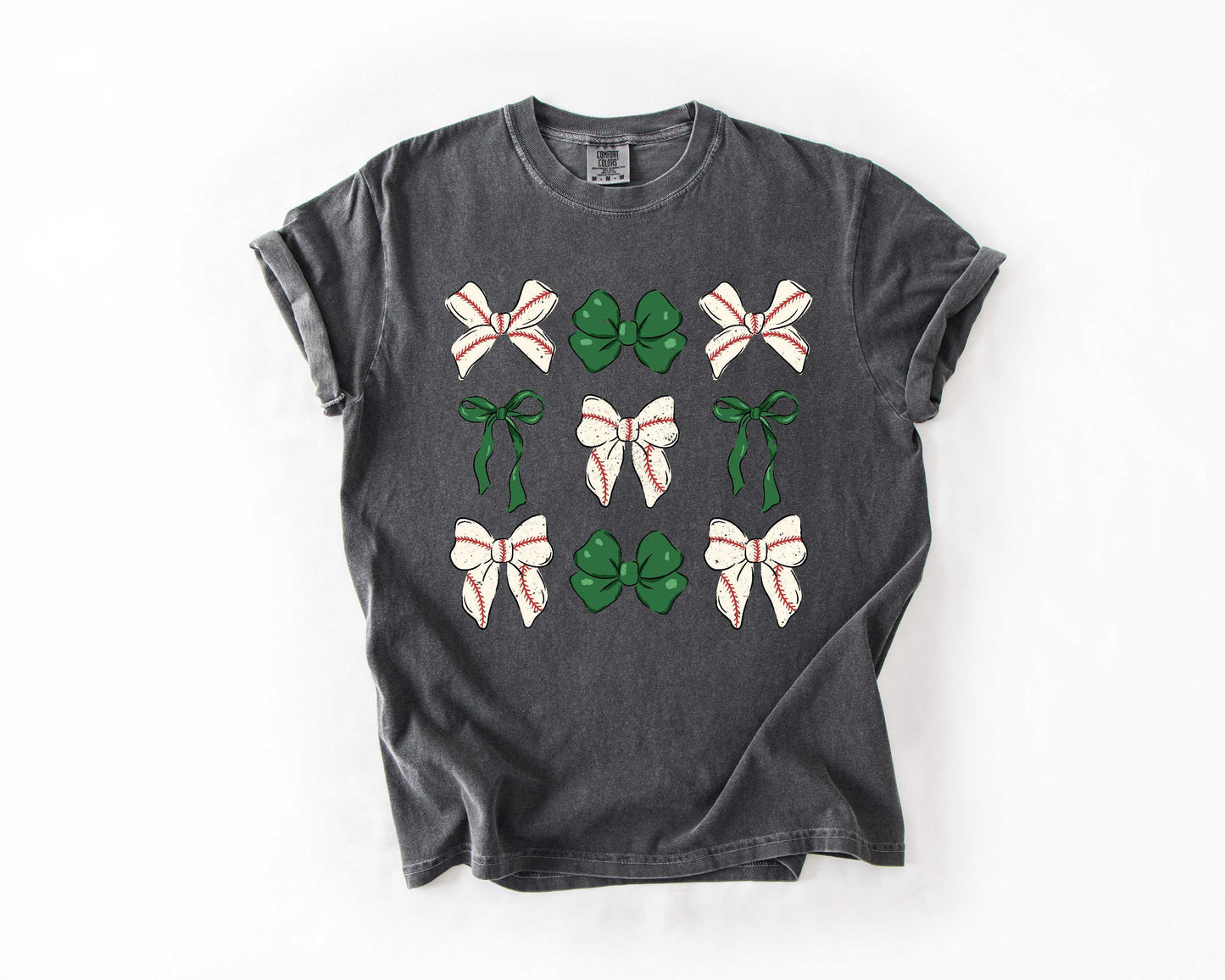 Bases & Bows Baseball Green