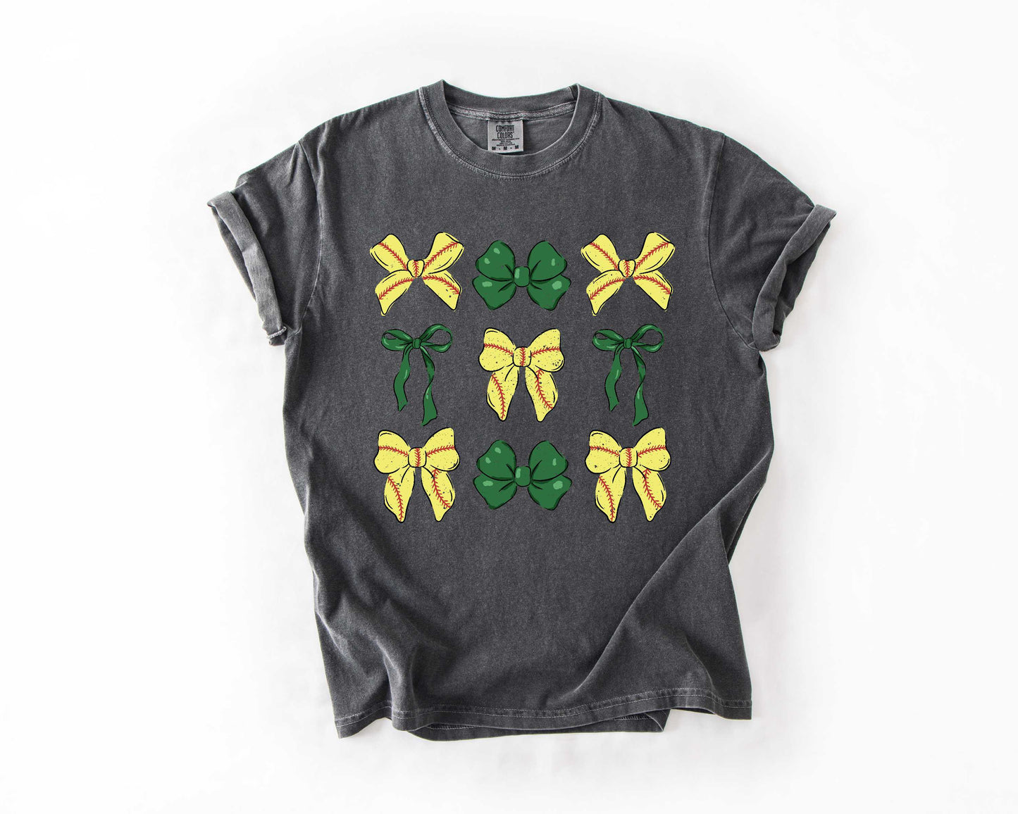 Bases & Bows Softball Green