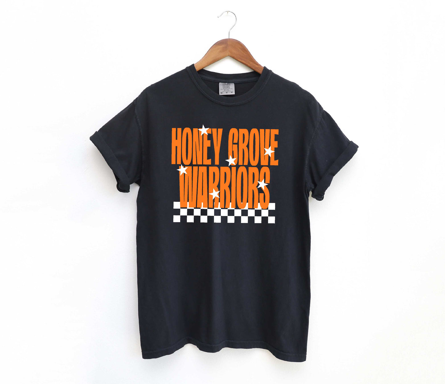 Honey Grove Warriors Starry Check Sweatshirt/Short Sleeve