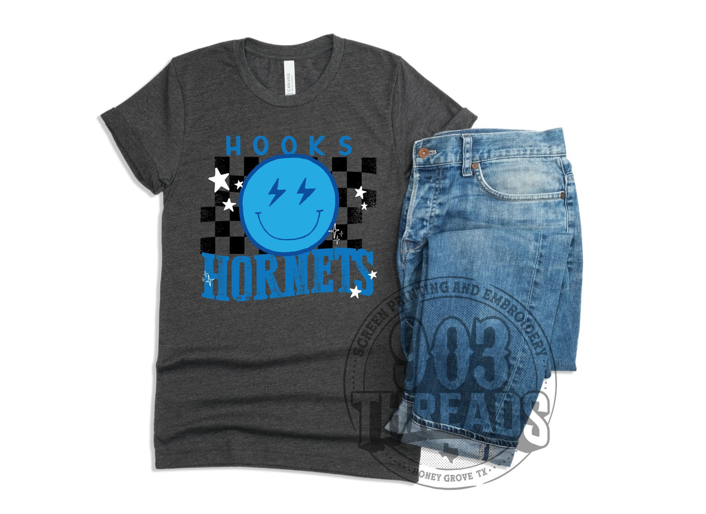 Hooks Hornets Smiley Check