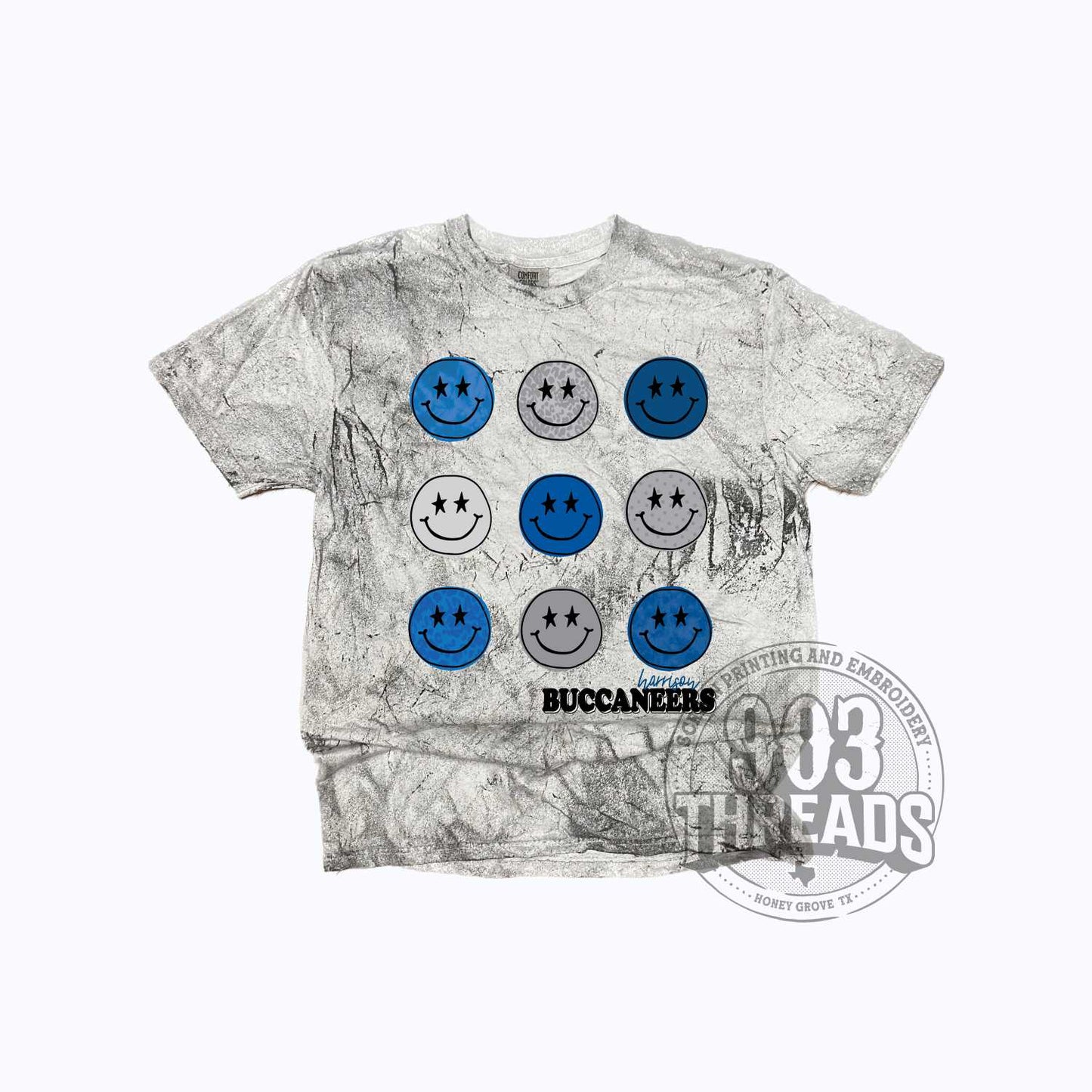 Harrison Buccaneers Retro Smiley Spirit Tee