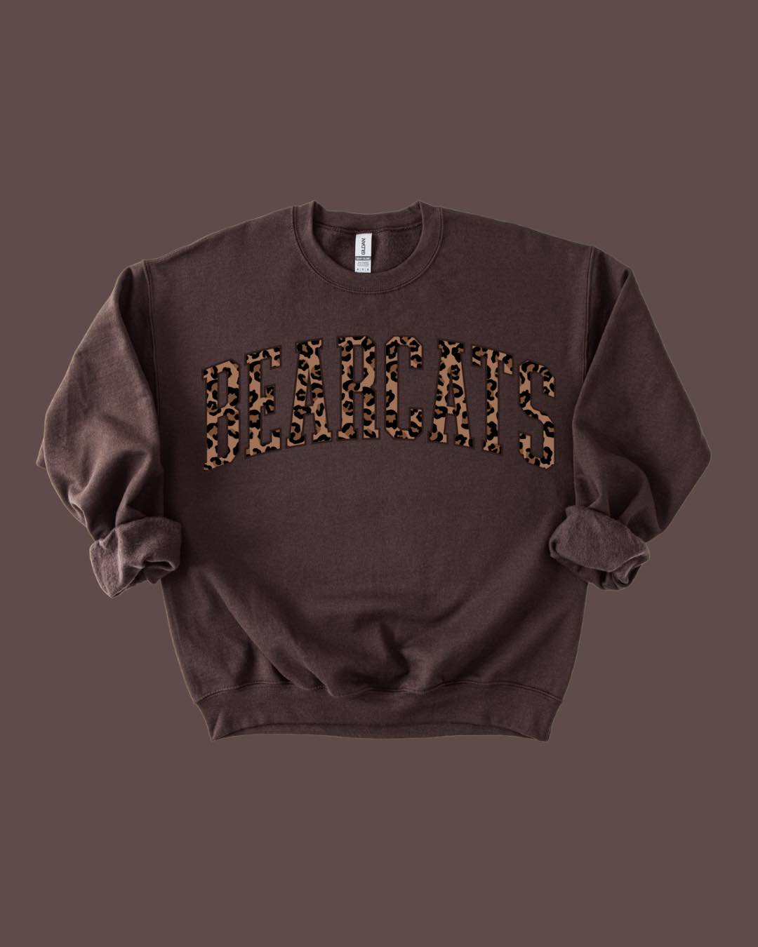 Bearcats Leopard Varsity Crewneck