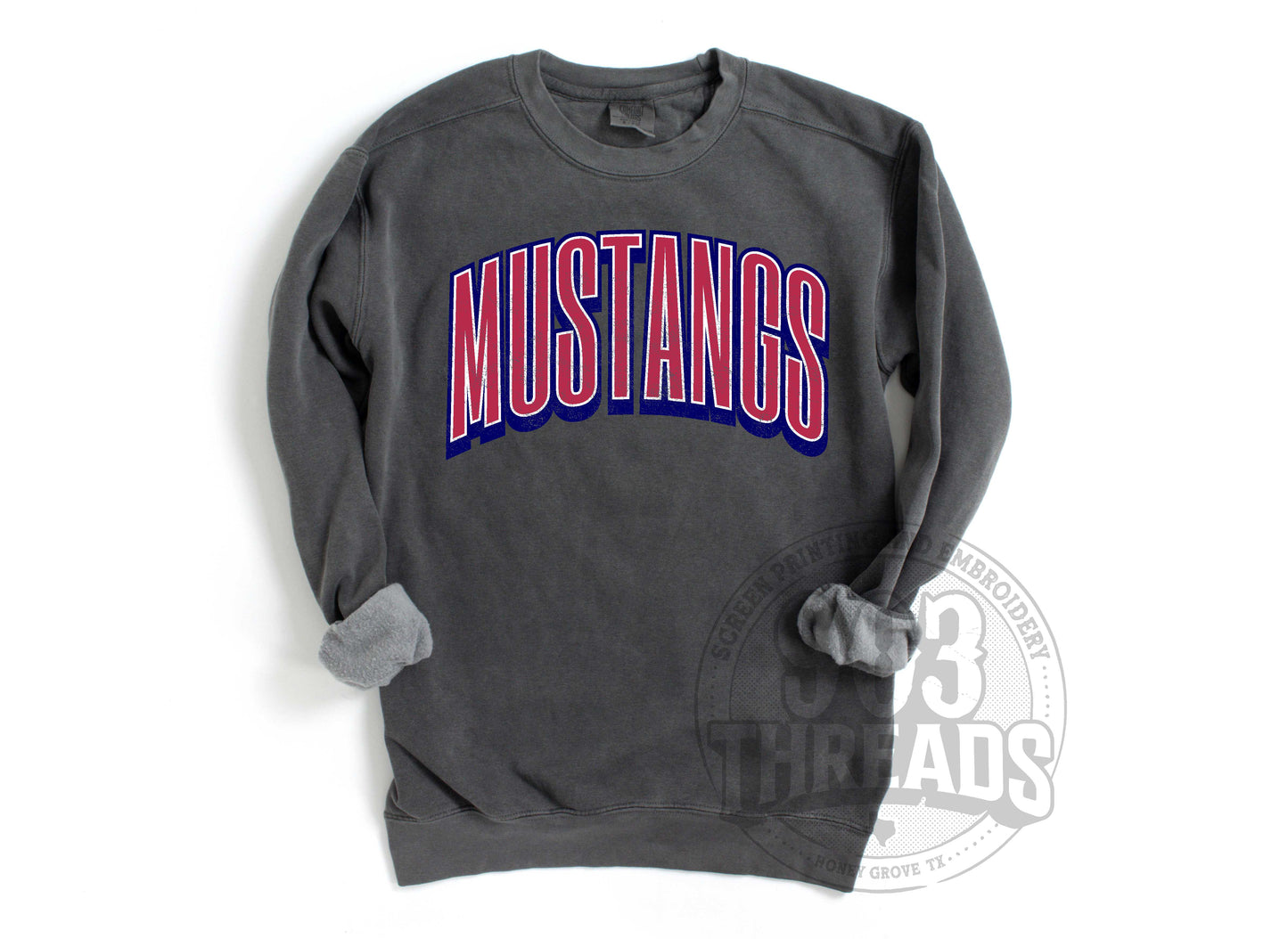 Madisonville Mustangs Grunge Varsity