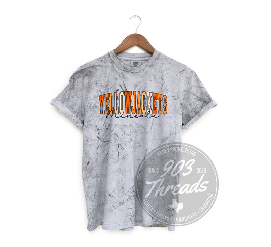 Mineola Yellow Jackets Shades of Spirit Tee