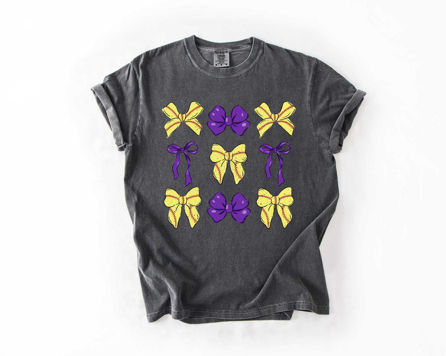 Bases & Bows Softball Purple