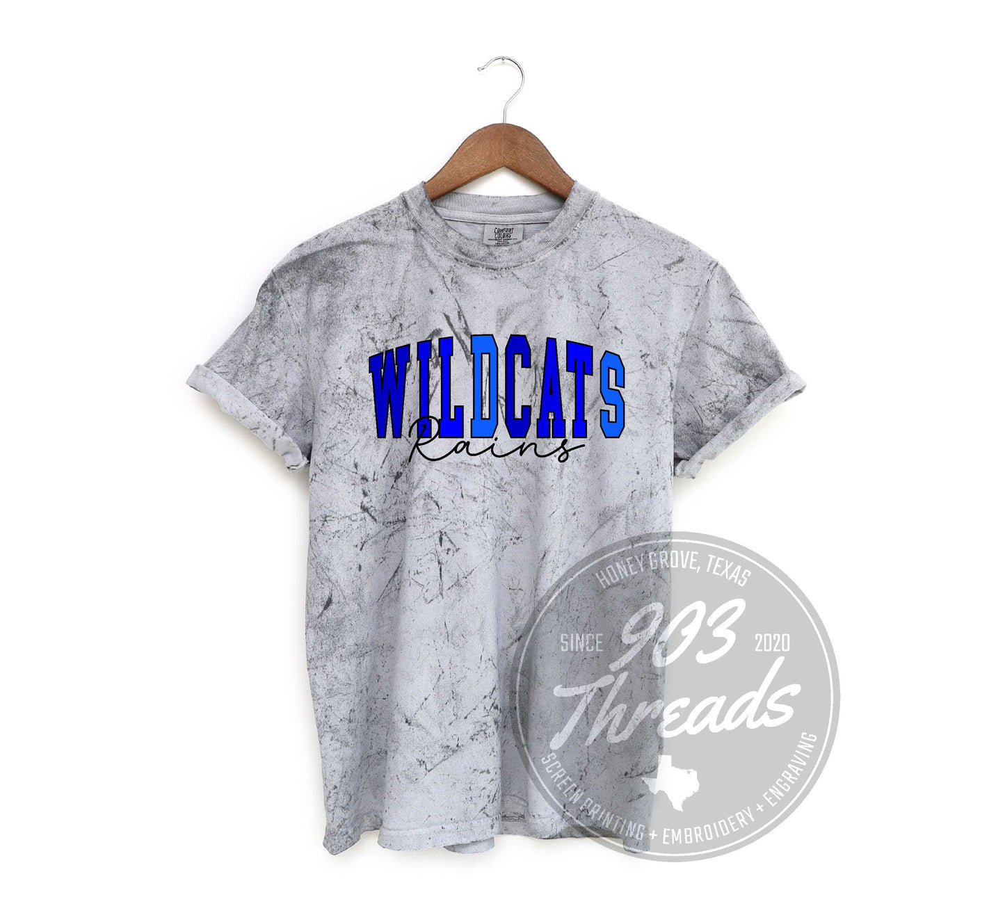 Rains Wildcats Shades of Spirit Tee