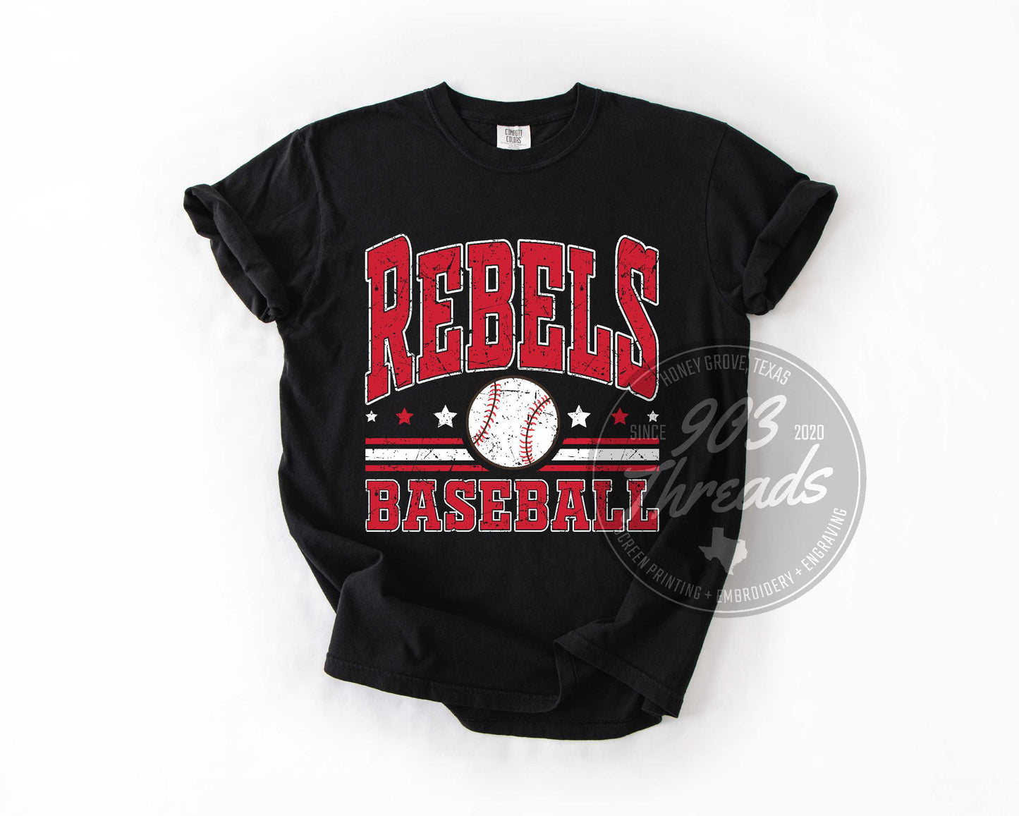 Rebels Baseball Sweatshirt/Short Sleeve