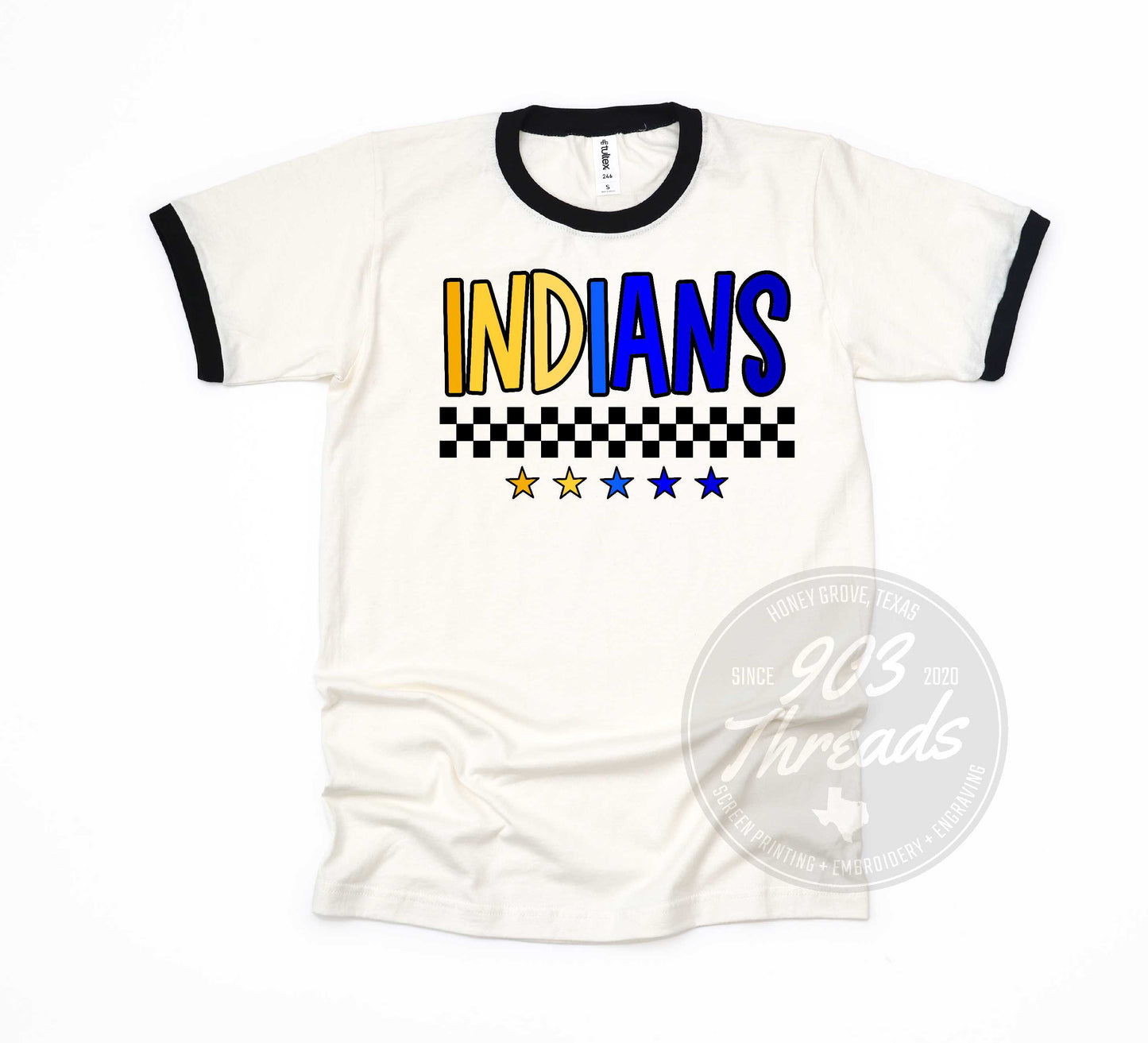 Retro Ringer Huckabay Indians