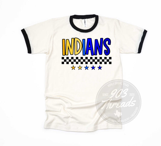 Retro Ringer Huckabay Indians
