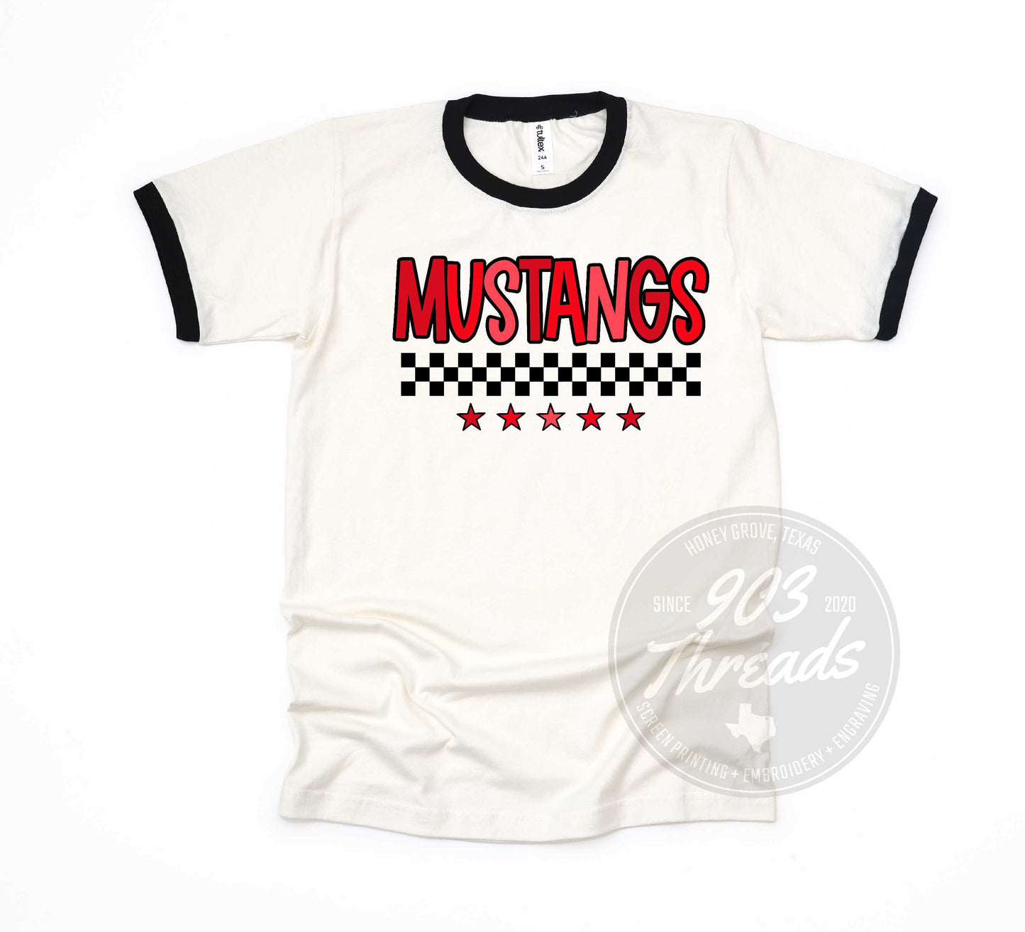 Retro Ringer Chisum Mustangs