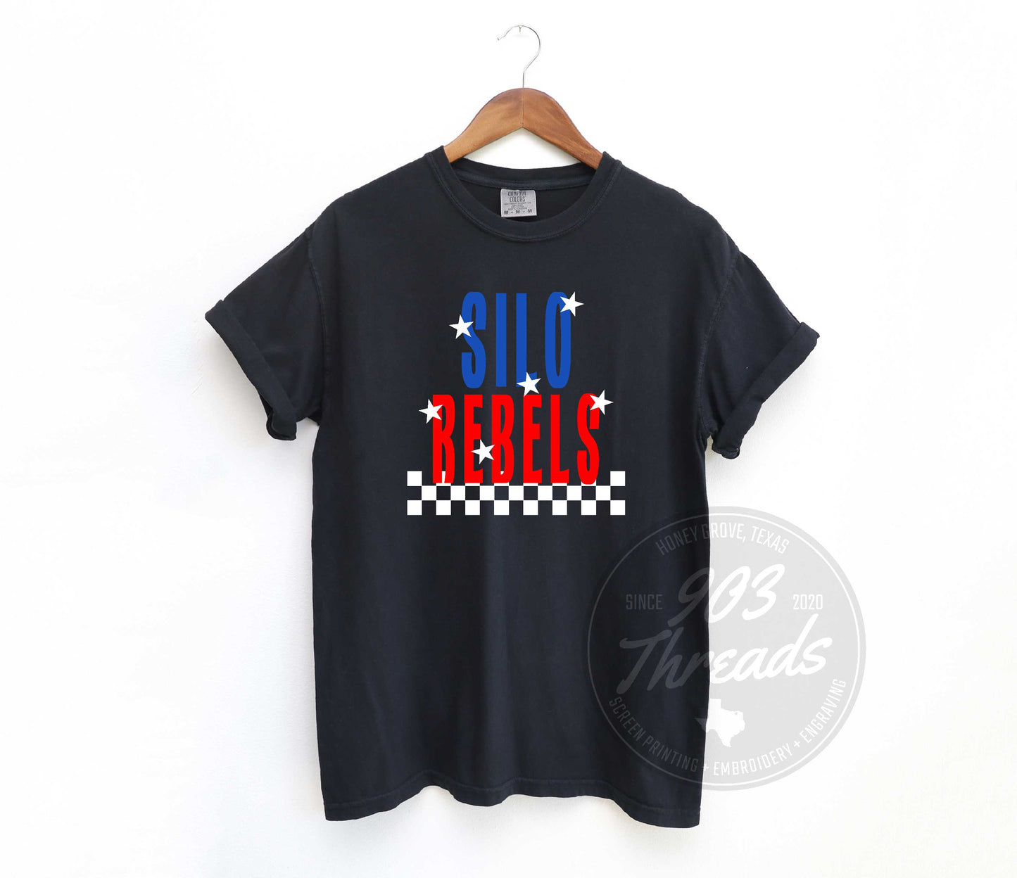 Silo Rebels Starry Check Sweatshirt/Short Sleeve