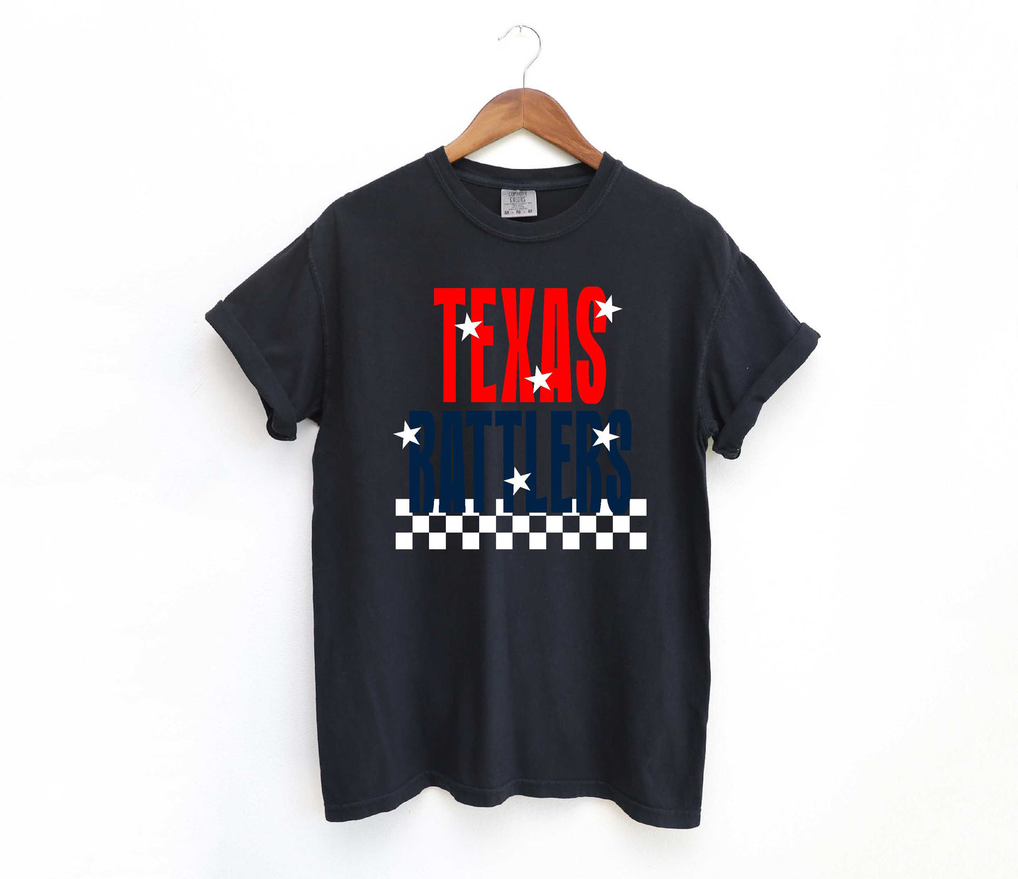 Texas Rattlers Starry Check Sweatshirt/Short Sleeve