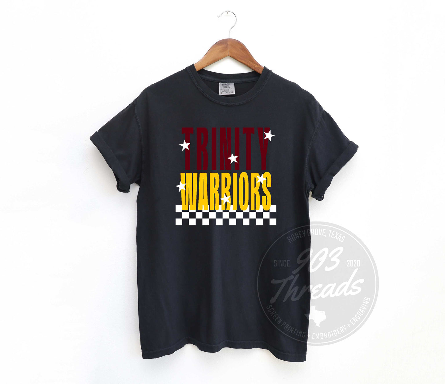 Trinity Warriors Starry Check Sweatshirt/Short Sleeve