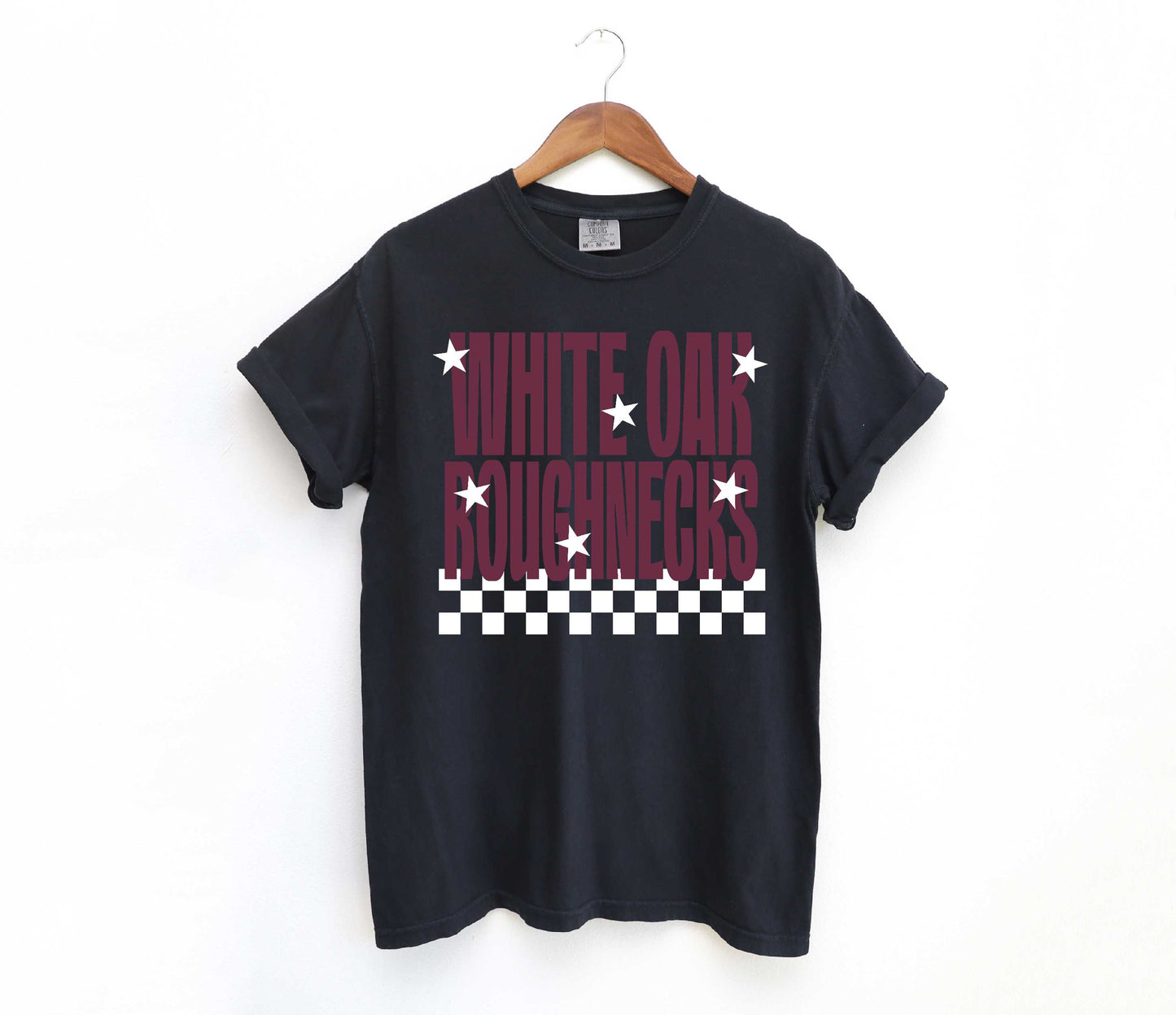 White Oak Roughnecks Starry Check Sweatshirt/Short Sleeve