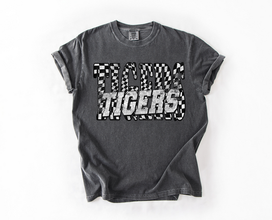 Tigers Rowdy Checkered Varsity