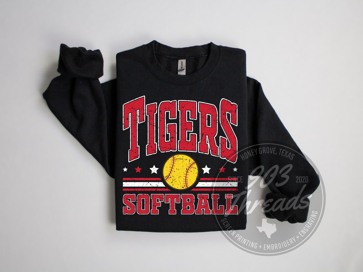 Trenton Tigers Softball Sweatshirt/Short Sleeve