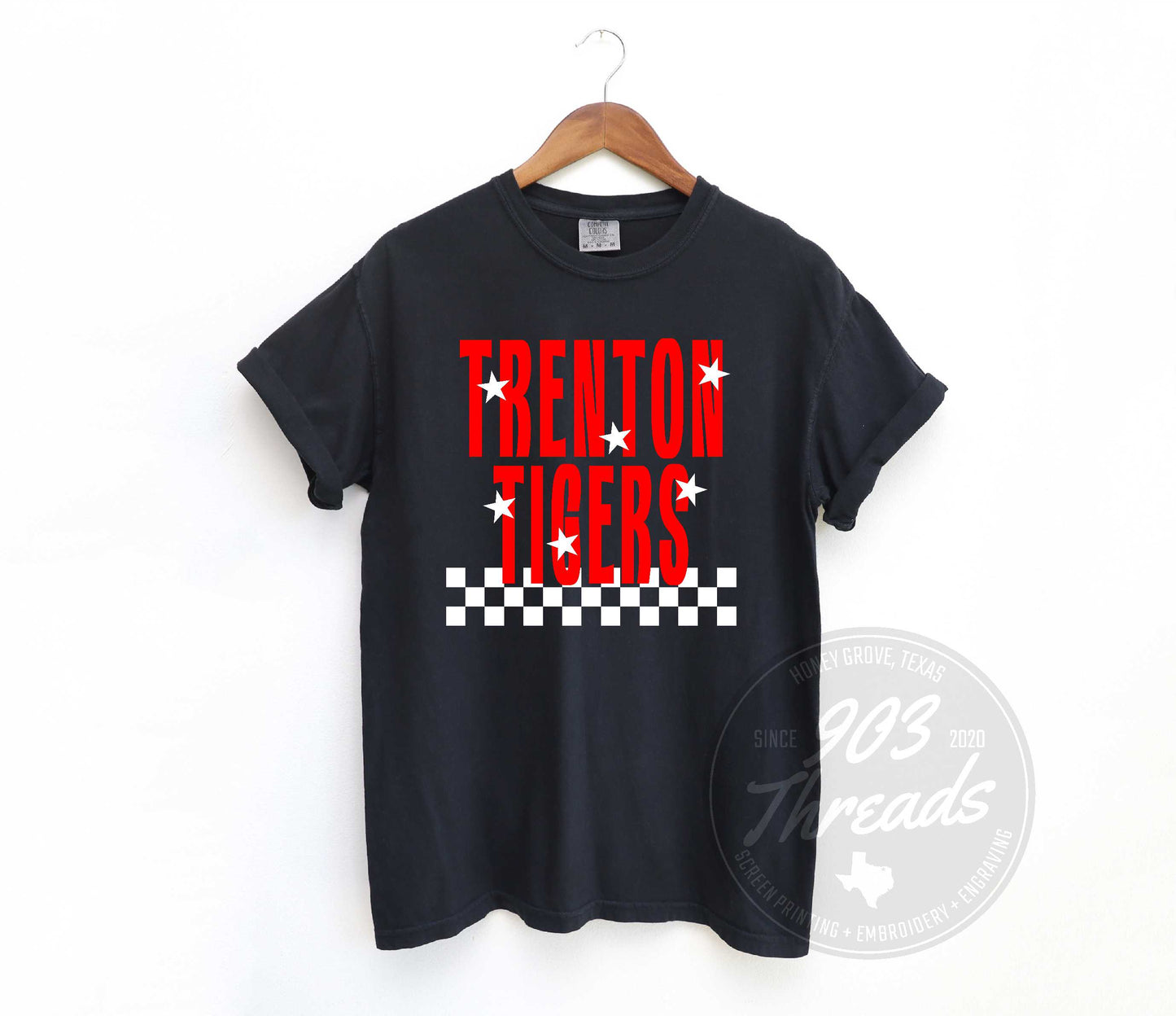 Trenton Tigers Starry Check Sweatshirt/Short Sleeve