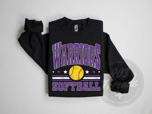 Bonham Warriors Softball Sweatshirt/Short Sleeve