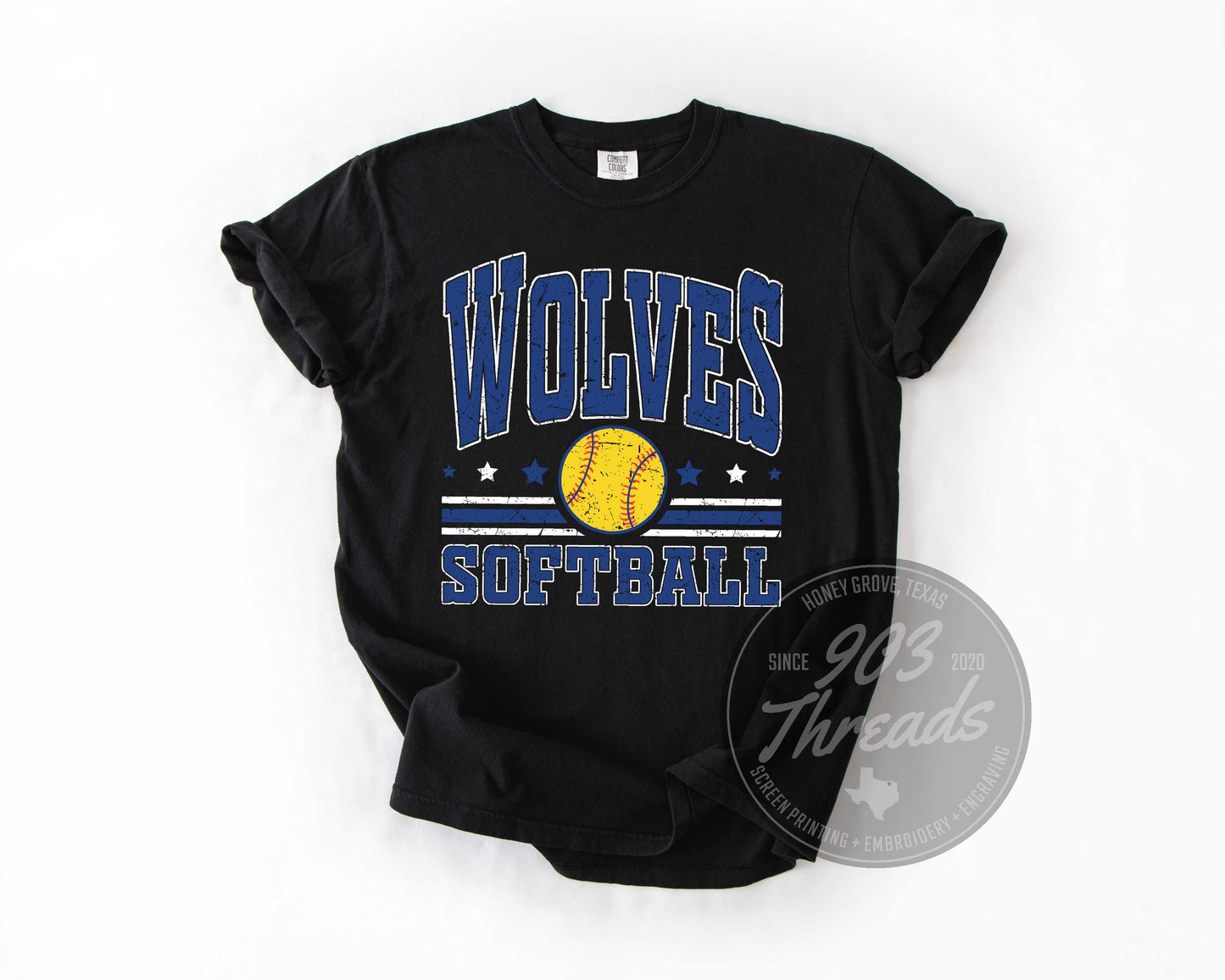 Wolfe City Wolves Softball Sweatshirt/Short Sleeve