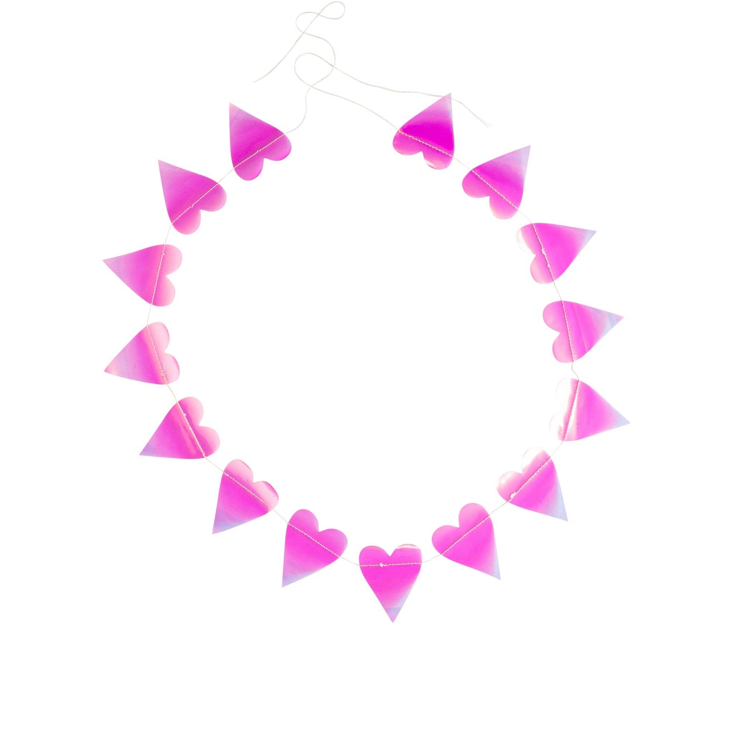 VAL902 - Valentine Iridescent Heart Banner