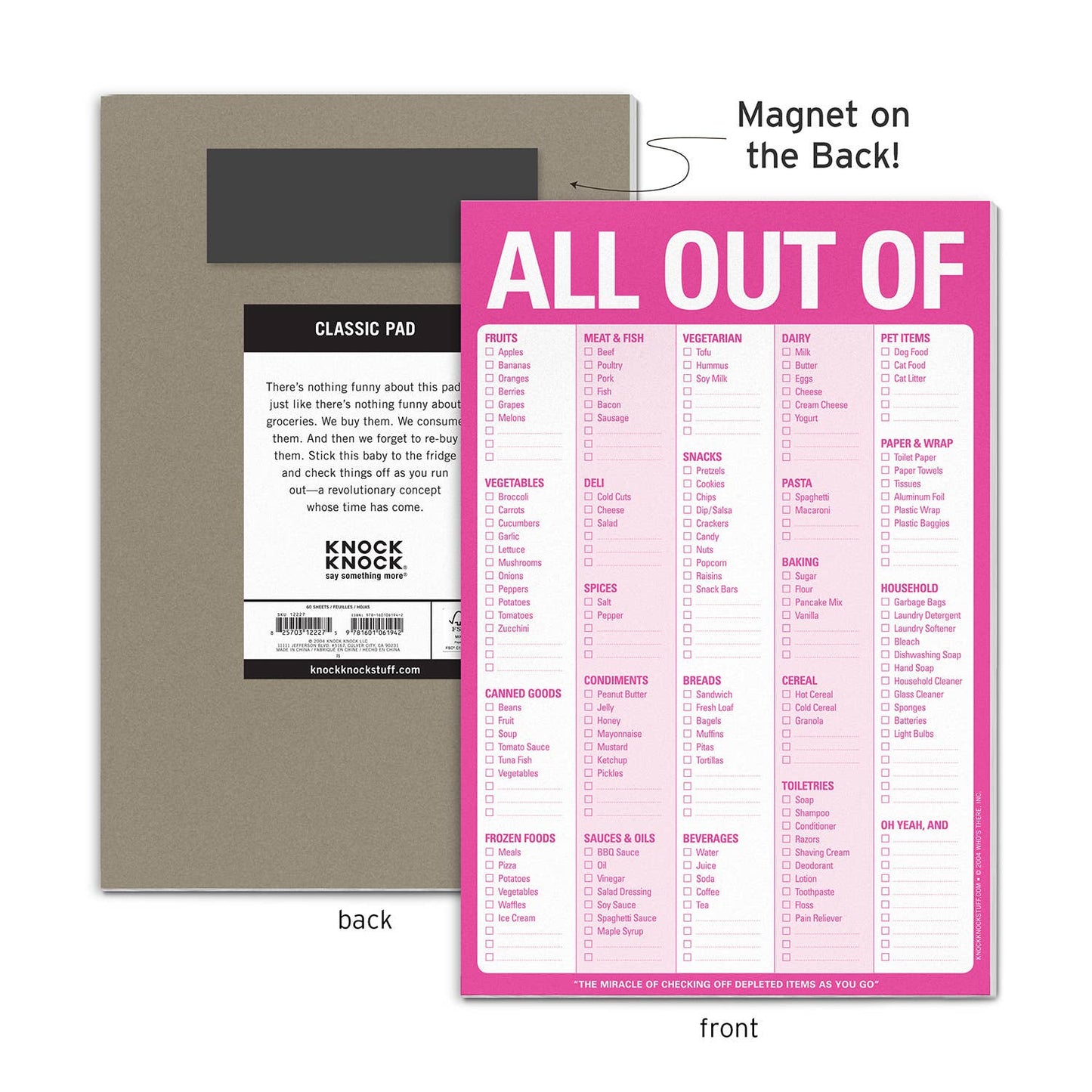 All Out Of Pad® with Magnet (Pink / Original)