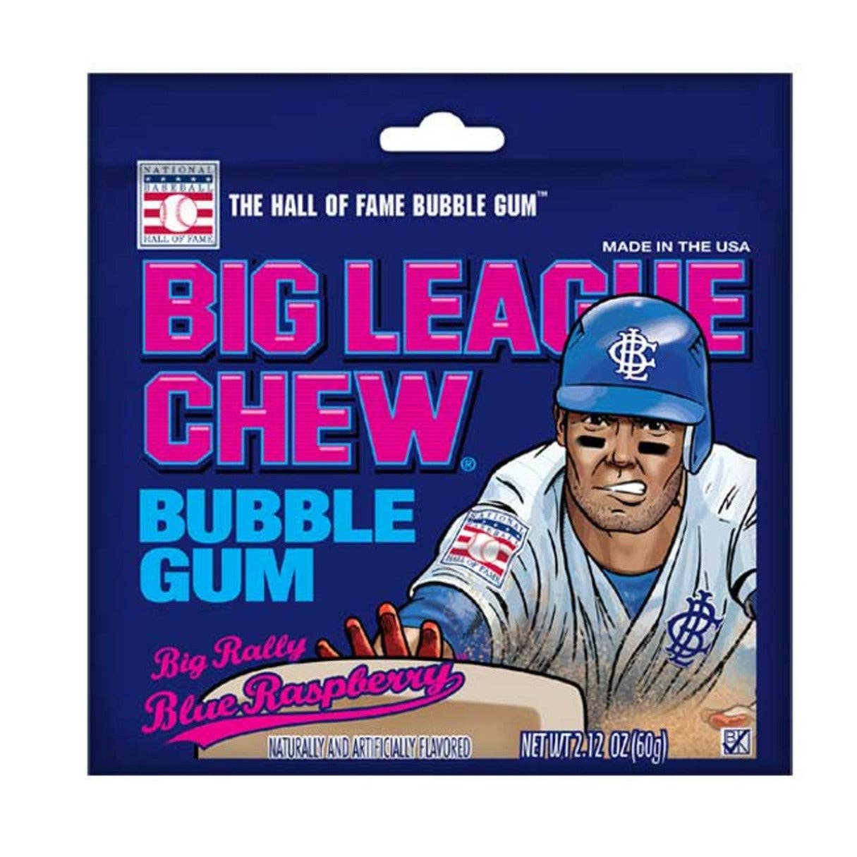 Big League Chew Blue Raspberry Bubble Gum