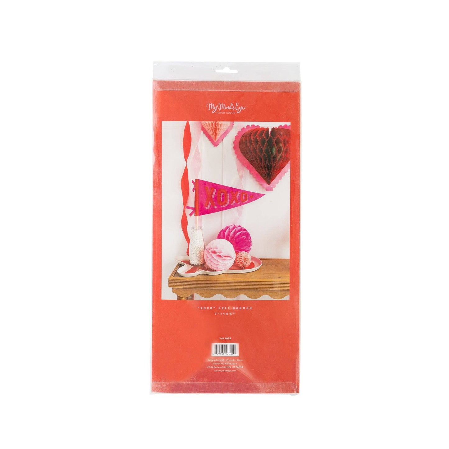 VAL1015 - XOXO Felt Pennant