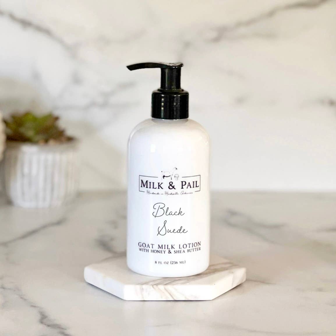 Black Suede Goat Milk Lotion 8oz