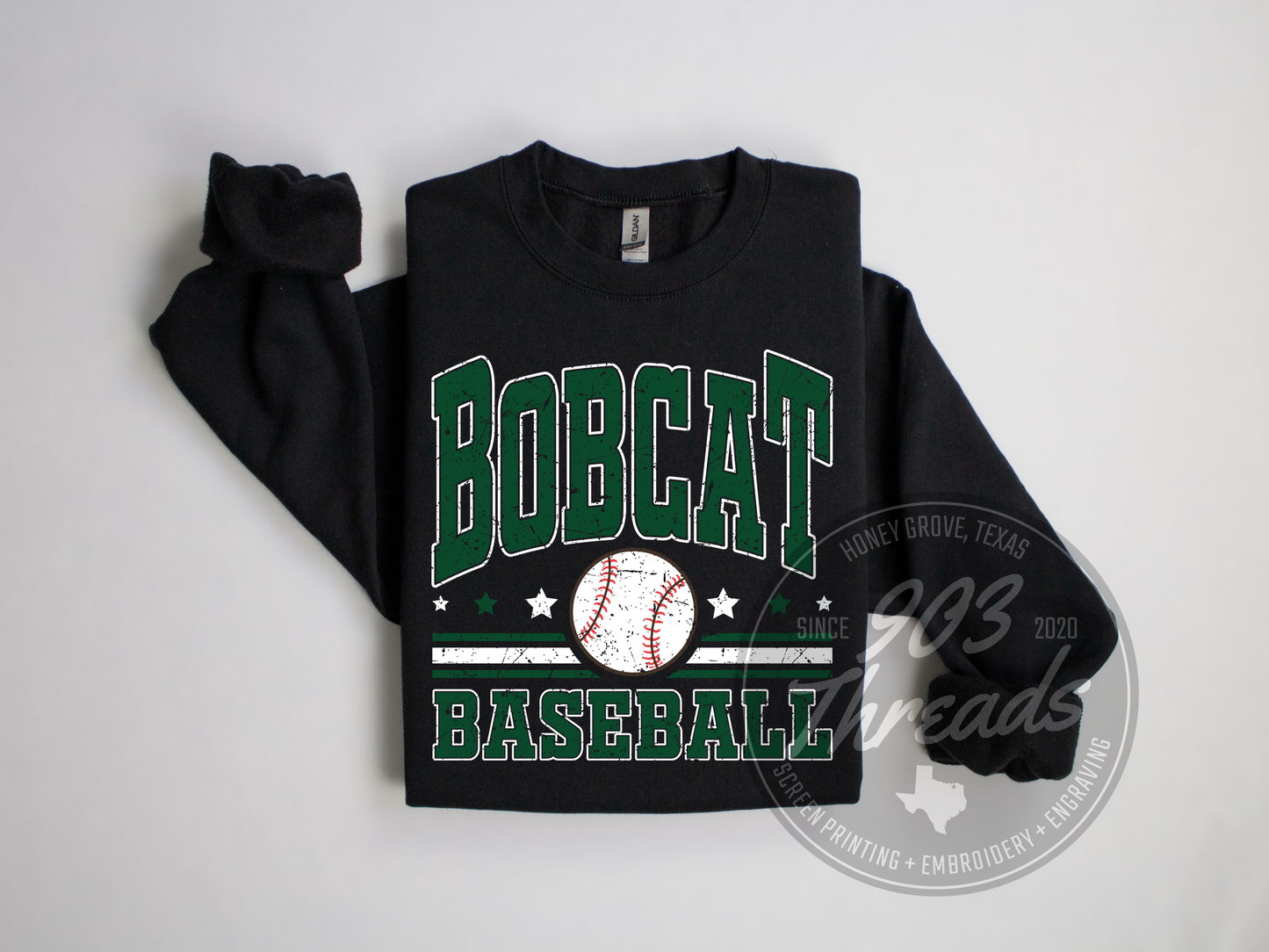 Bobcat Baseball Sweatshirt/Short Sleeve