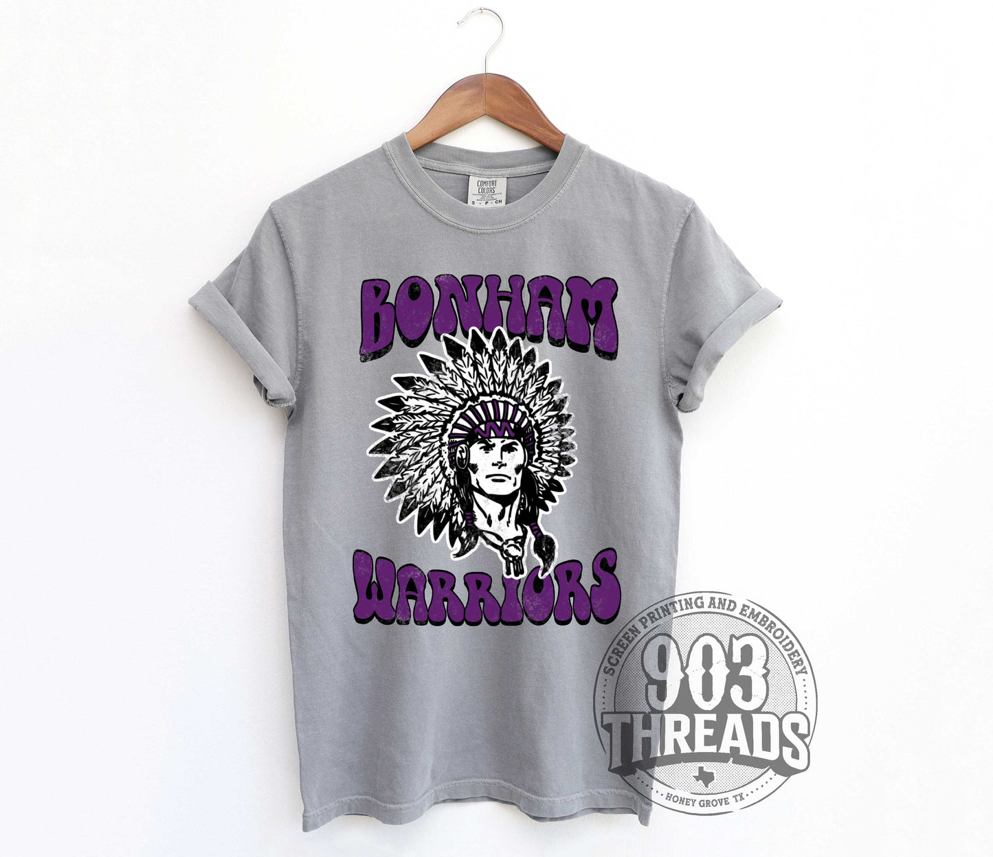 Bonham Warriors - Old School Mascot