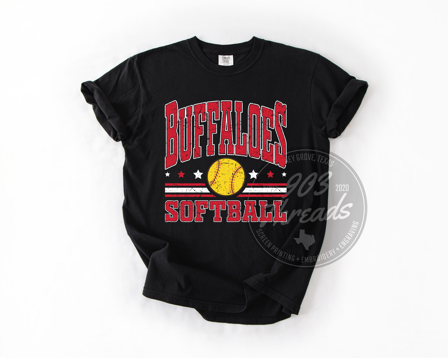 Buffaloes Softball Sweatshirt/Short Sleeve